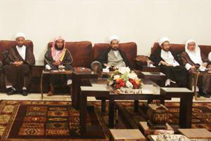 من اليسار الشيخ الصفار،الشيخ هاني الجبير،الشيخ علي
ال محسن،الشيخ يوسف المهدي
